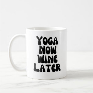 Yoga nu vin senare kaffemugg