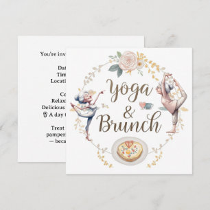 Yoga och Brunch Inbjudningar