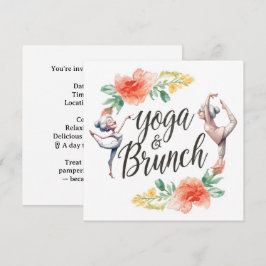 Yoga och Brunch Inbjudningar