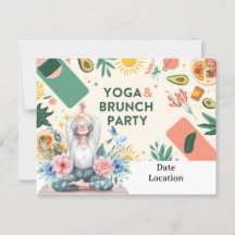 Yoga- och Brunch-partiets inbjudan
