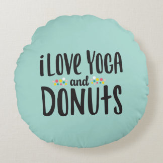 Yoga och Donuts dekorativ kudde