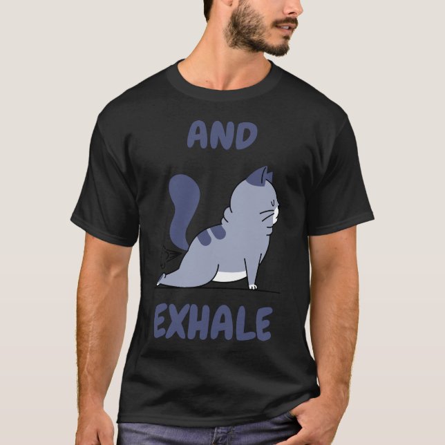 Yoga- och Exhale-uppmjukad passning T Shirt (Framsida)
