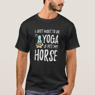 Yoga och Hund för häst Mamma Idea T Shirt
