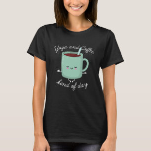 Yoga och kaffe t shirt