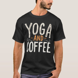 Yoga och kaffe t shirt