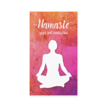 Yoga- och Meditation-Affärskort