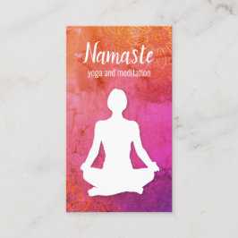 Yoga- och Meditation-Affärskort Visitkort