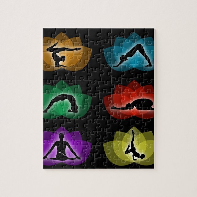 yoga och meditation pussel (Vertikal)