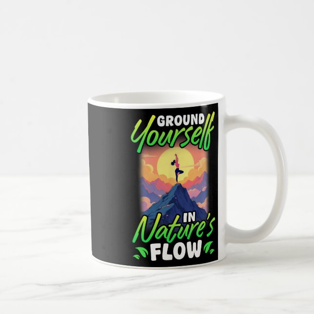 Yoga och natur - Förankra dig i naturens flöde  Kaffemugg (Höger)