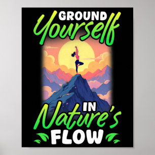 Yoga och natur - Förankra dig i naturens flöde Poster