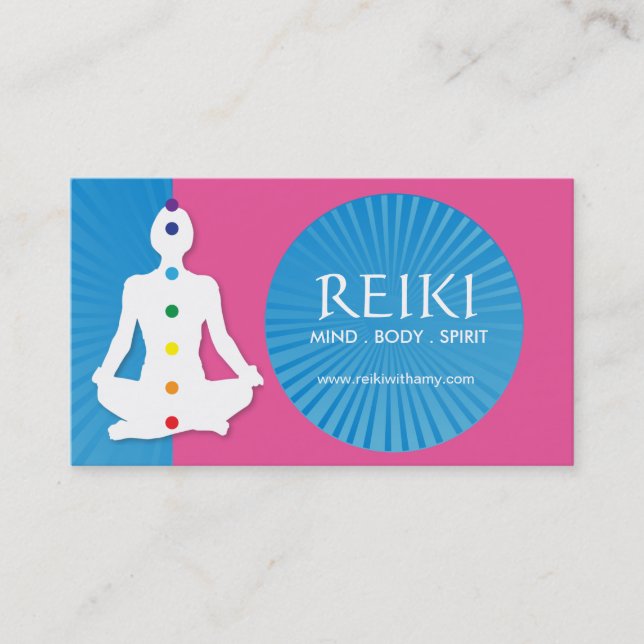 Yoga och Reiki visitkortar Visitkort (Framsida)