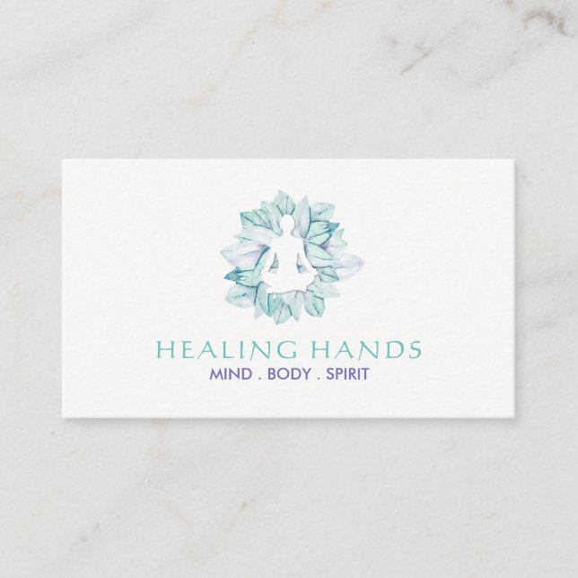 Yoga och Reiki visitkortar Visitkort (Framsida)