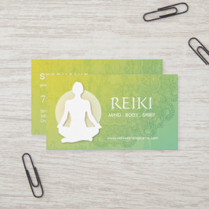 Yoga och Reiki visitkortar Visitkort