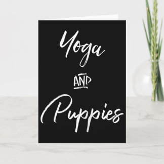 Yoga Och Valpar Tröja,namastay Hemma Med Min Do Kort