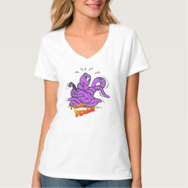Yoga Octopus i en Knot Womens T-shirt
