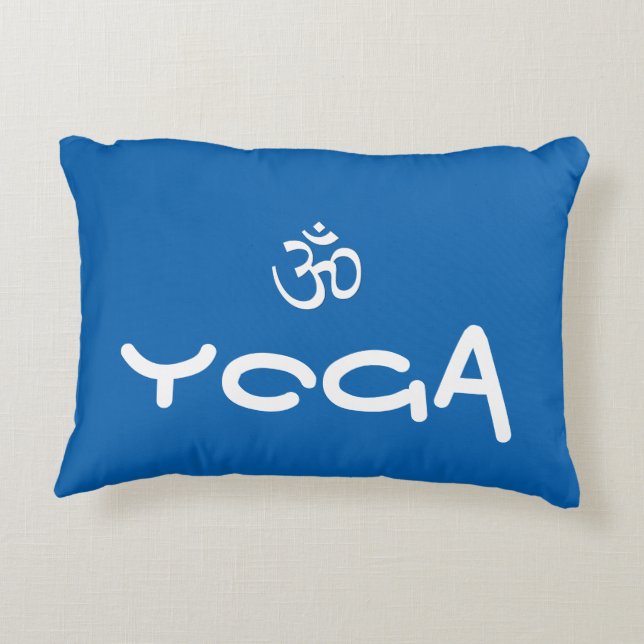Yoga Om accent Pillow Prydnadskudde (Baksidan)