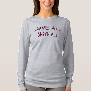 YOGA OM älskar alla serve alla kvinna T-tröja Tee Shirt