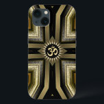 Yoga OM Black Guld Sunshine Galaxy S5 Fodral<br><div class="desc">Snyggt Art Deco och Medieval inspirerade i svart guld med guldhinduiska/buddistiska symbolen OM i mitten ~ fullt anpassade. Om du vill utan symbol kan du klicka på Anpassa den och ta bort inslag</div>