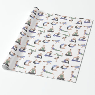 Yoga-omslag av papprare eller presentomslag presentpapper