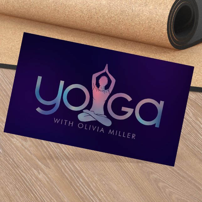 Yoga Ord Art - Minimal illustration av Coolan Visitkort (Skapare uppladdad)