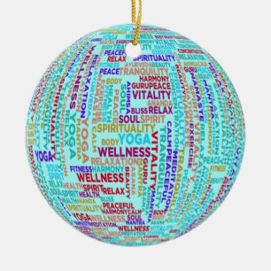 Yoga Ord Cloud Ceramic Ornament