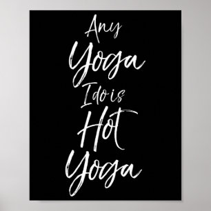 Yoga-övningar Fitness Design Studio Kvinnors Hot Y Poster