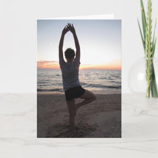 Yoga på boendekortet kort (Framsida)