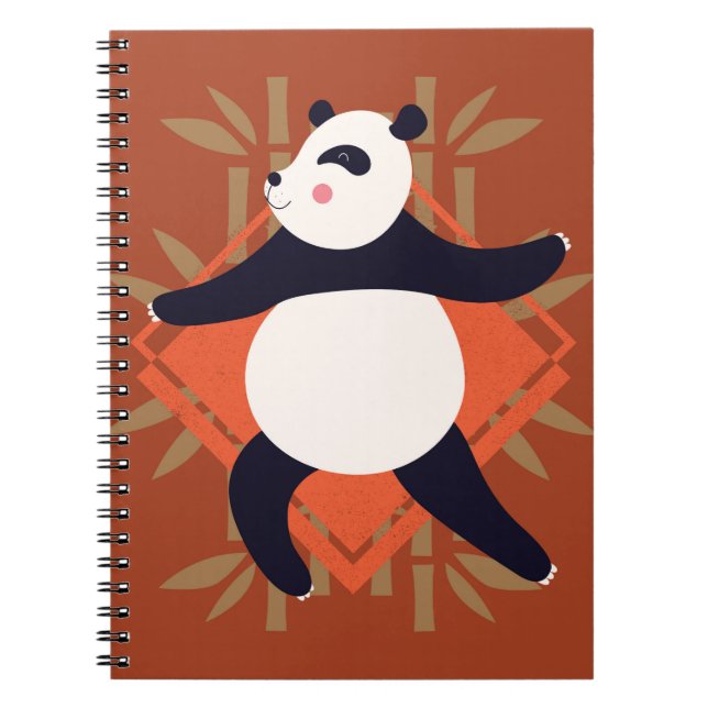 Yoga Panda Anteckningsbok (Framsidan)