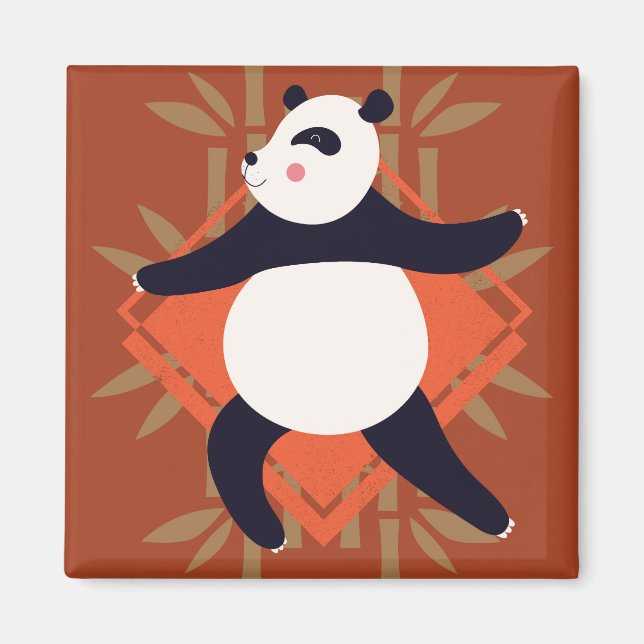Yoga Panda Magnet (Framsidan)