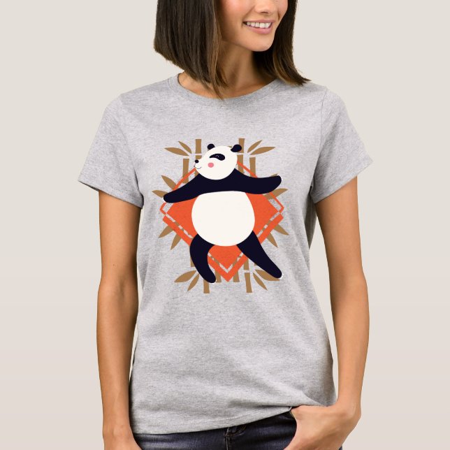 Yoga Panda T Shirt (Framsida)