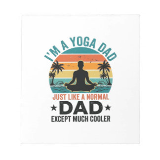 Yoga Pappa Vintage Solnedgång Rolig Fader Tröja De Anteckningsblock