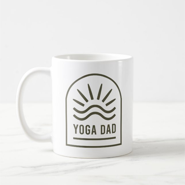 Yoga pappa zen andlig hälsa yogi boho kaffemugg (Vänster)