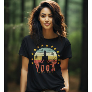 Yoga Peace Kärlek Pilates Zen Exercise Tshirt T Shirt