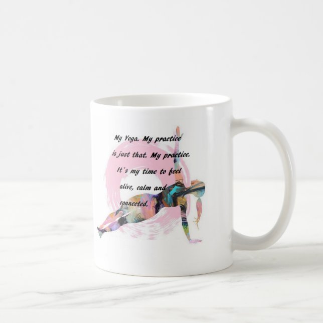 Yoga phrases MUG Kaffemugg (Höger)