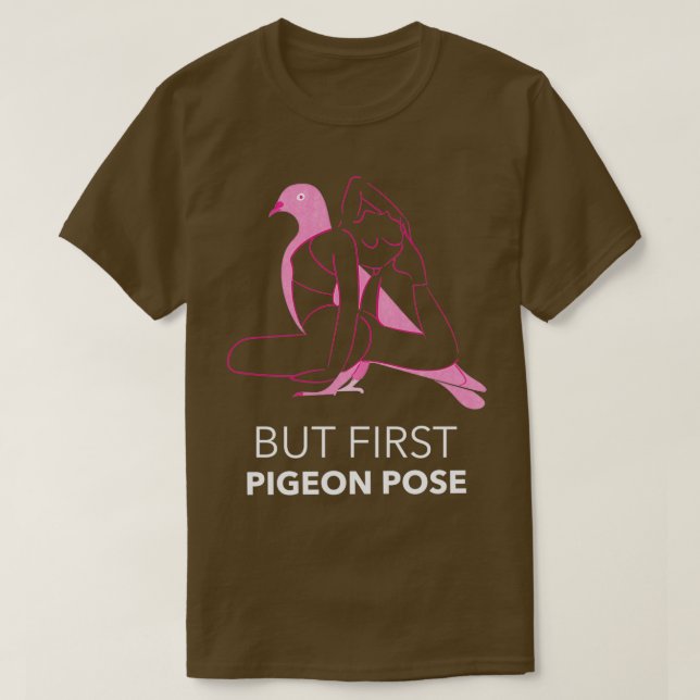Yoga Pigeon Pose T Shirt (Design framsida)