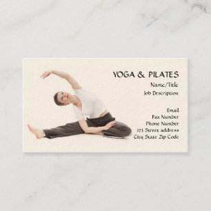 Yoga & Pilates instruktör/vård- & kondition Visitkort