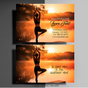Yoga Pilates Instruktörstyp Visitkort