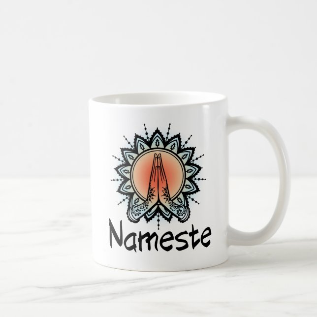 Yoga/ Pilates mugg. Nameste Kaffemugg (Höger)