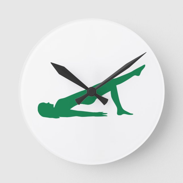 Yoga Pilates Rund Klocka (Framsida)