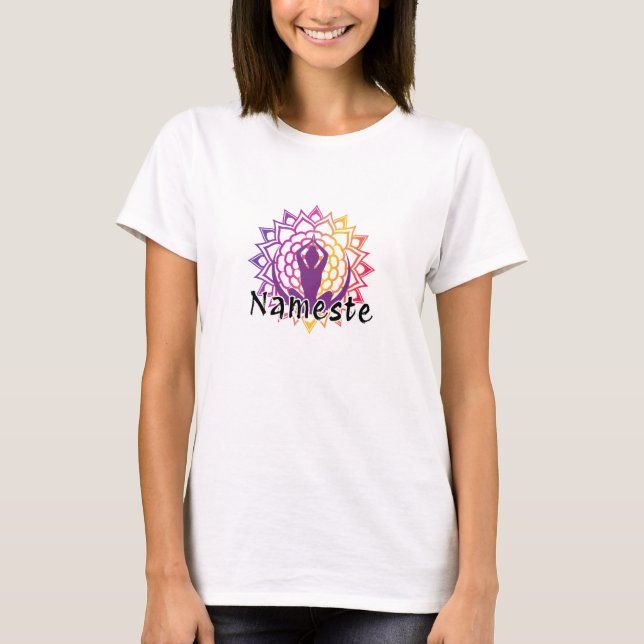 Yoga/Pilates T-shirt Nameste (Framsida)