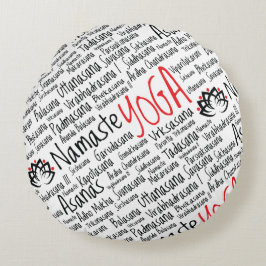 Yoga placerar det Asanas ordmolnet Rund Kudde