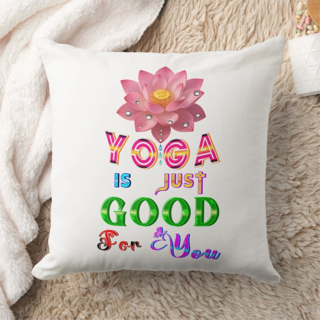 Yoga Polyester Är Bara Bra För Dig Kudde (Filt)