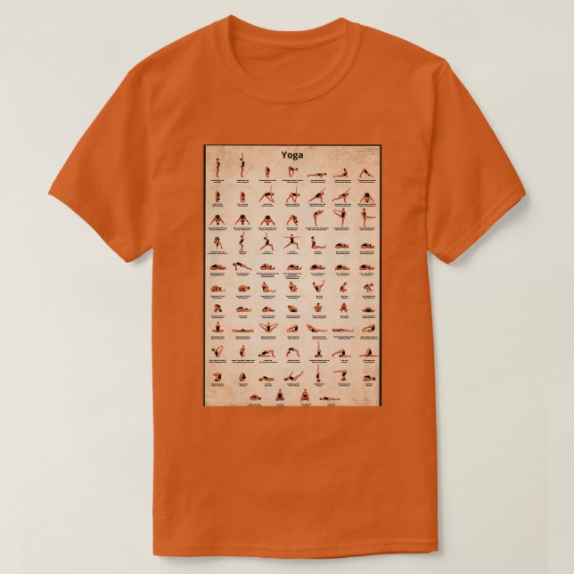 Yoga pose 3 t shirt (Design framsida)