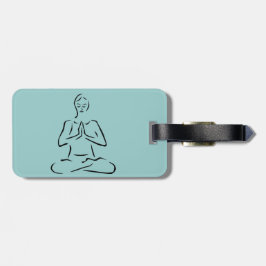 Yoga Pose Design Luggage Taggar Bagagebricka