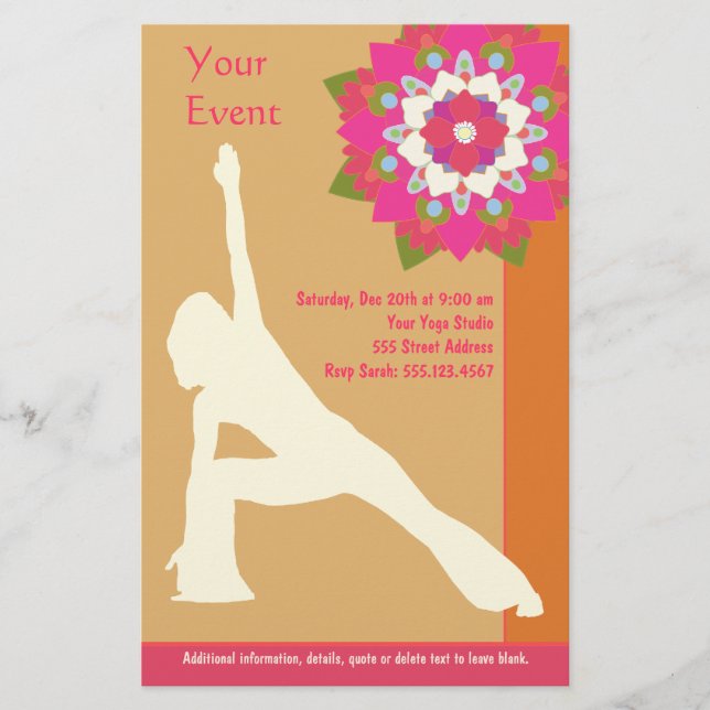 Yoga Pose Flyer (Framsidan)