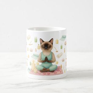 Yoga Pose for Siamese Cat Lovers Kaffemugg