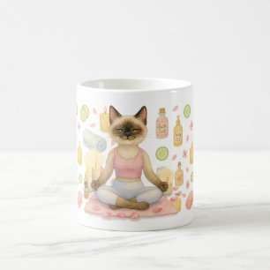 Yoga Pose for Siamese Cat Lovers Kaffemugg