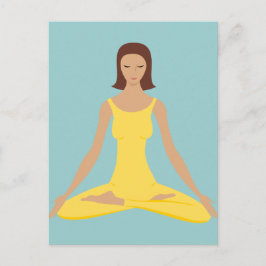 Yoga Pose Girl Vykort