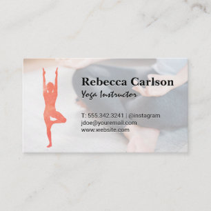 Yoga Pose Logotyp Kvinnopraktik Visitkort