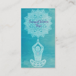 Yoga Pose och Mandala Visitkort